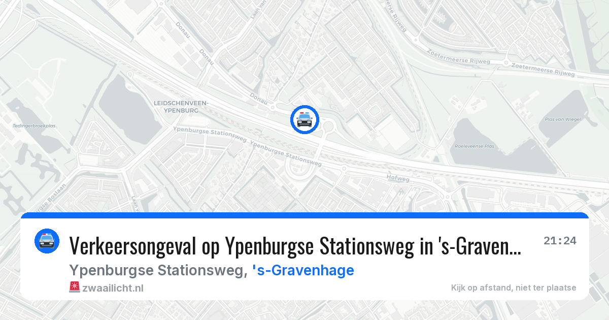 Verkeersongeval op Ypenburgse Stationsweg in 's-Gravenhage — 6 apr 2026