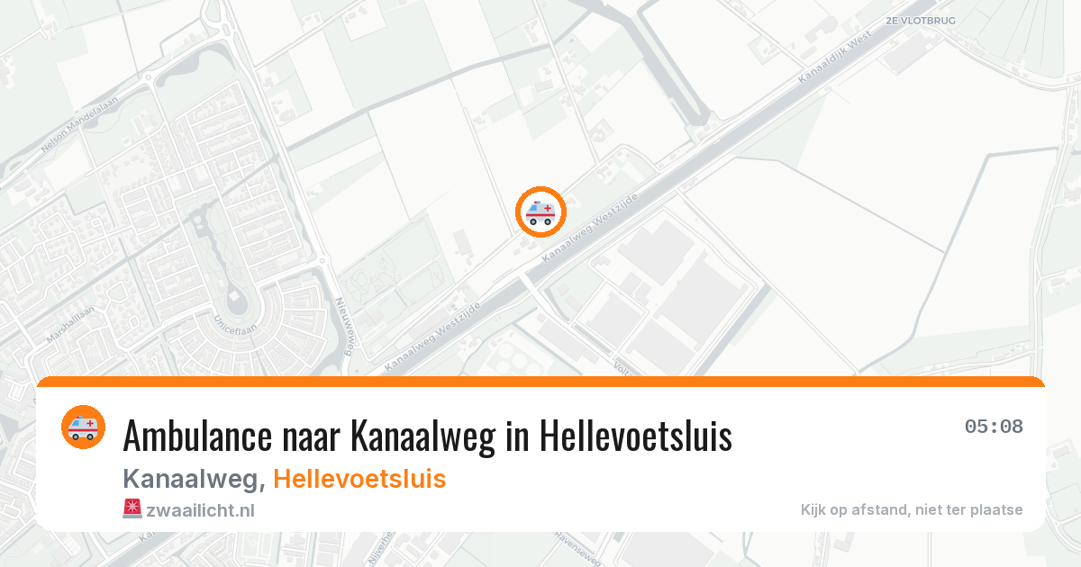Ambulance naar Kanaalweg in Hellevoetsluis — 31 mei 2026