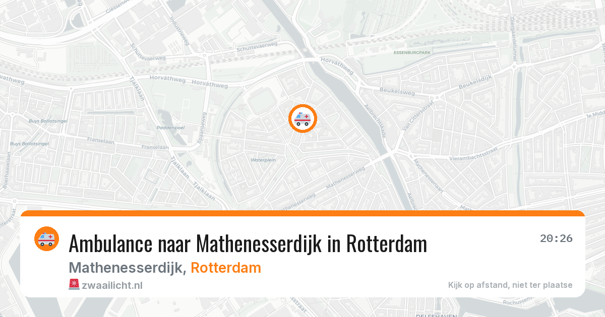 Ambulance naar Mathenesserdijk in Rotterdam — 2 apr 2026