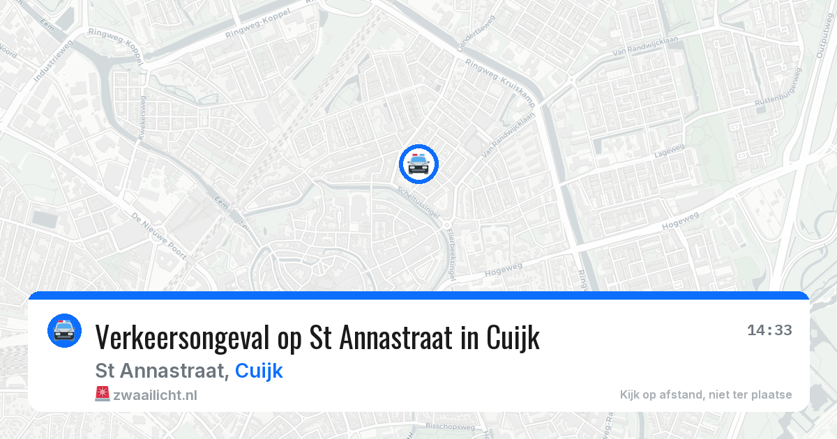 Verkeersongeval op St Annastraat in Cuijk — 12 feb 2026
