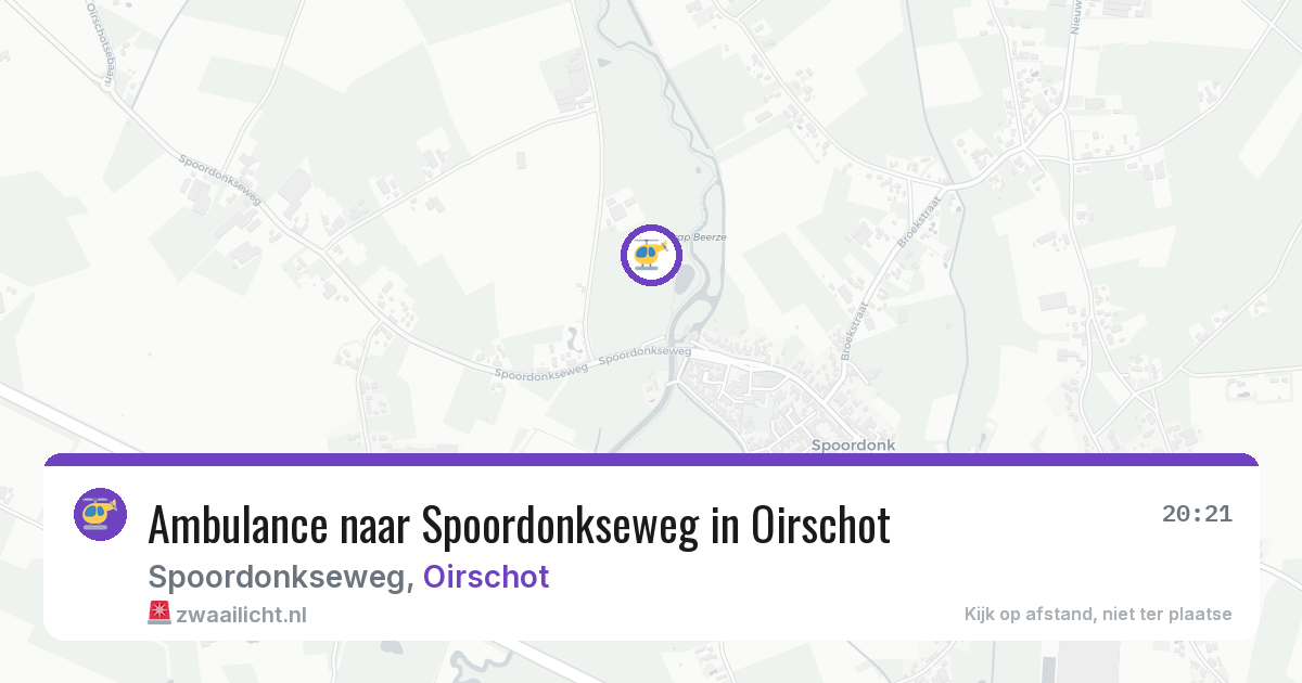 Ambulance naar Spoordonkseweg in Oirschot — 2 jul 2026