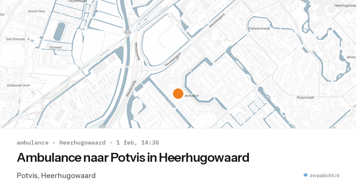 Ambulance naar Potvis in Heerhugowaard — 1 feb 2026