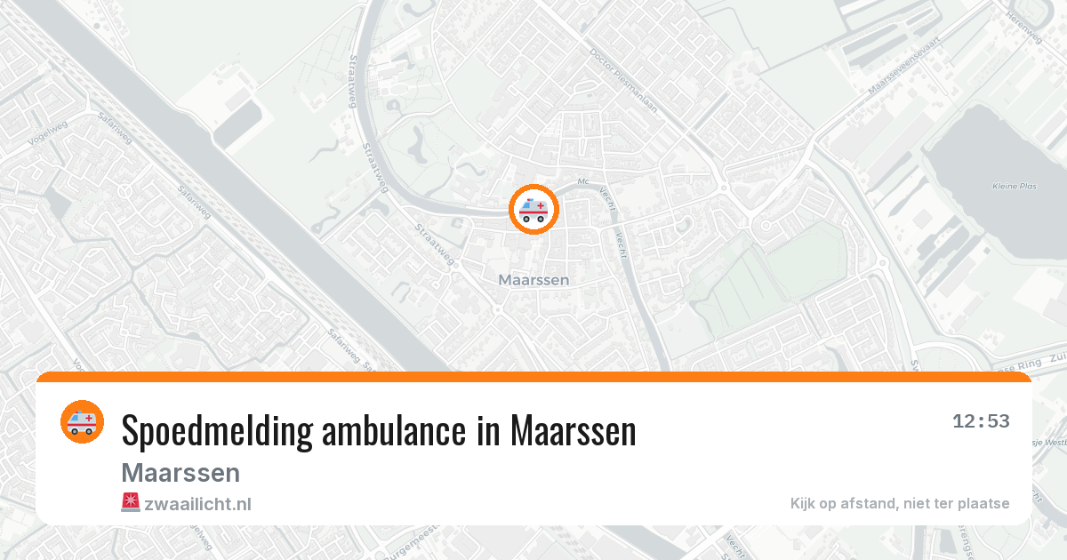 Spoedmelding ambulance in Maarssen — 29 jan 2026