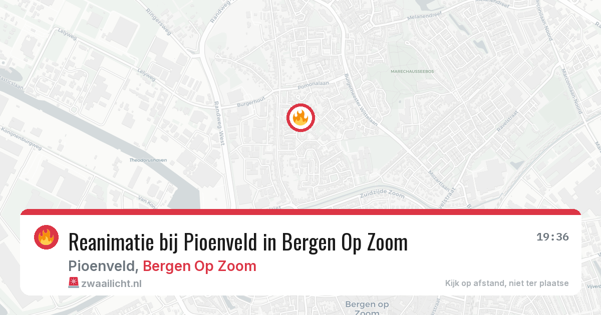 Reanimatie bij Pioenveld in Bergen Op Zoom — 2 jul 2026