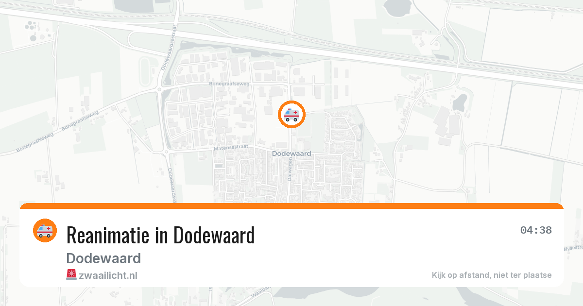 Reanimatie in Dodewaard — 9 mei 2026