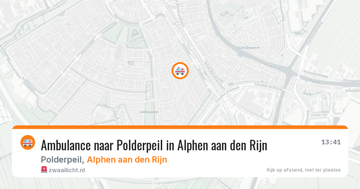 Ambulance naar Polderpeil in Alphen aan den Rijn — 29 jan 2026