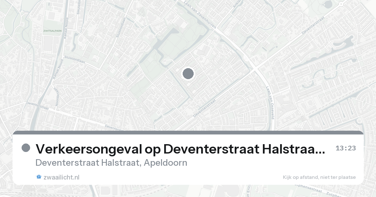 Verkeersongeval op Deventerstraat Halstraat in Apeldoorn — 31 jan 2026