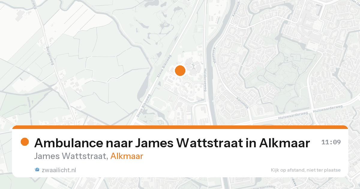 Ambulance naar James Wattstraat in Alkmaar — 26 mei 2026