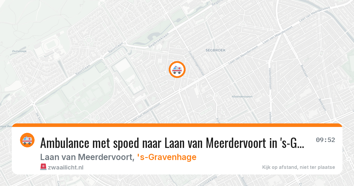 Ambulance met spoed naar Laan van Meerdervoort in 's-Gravenhage — 11 aug 2026