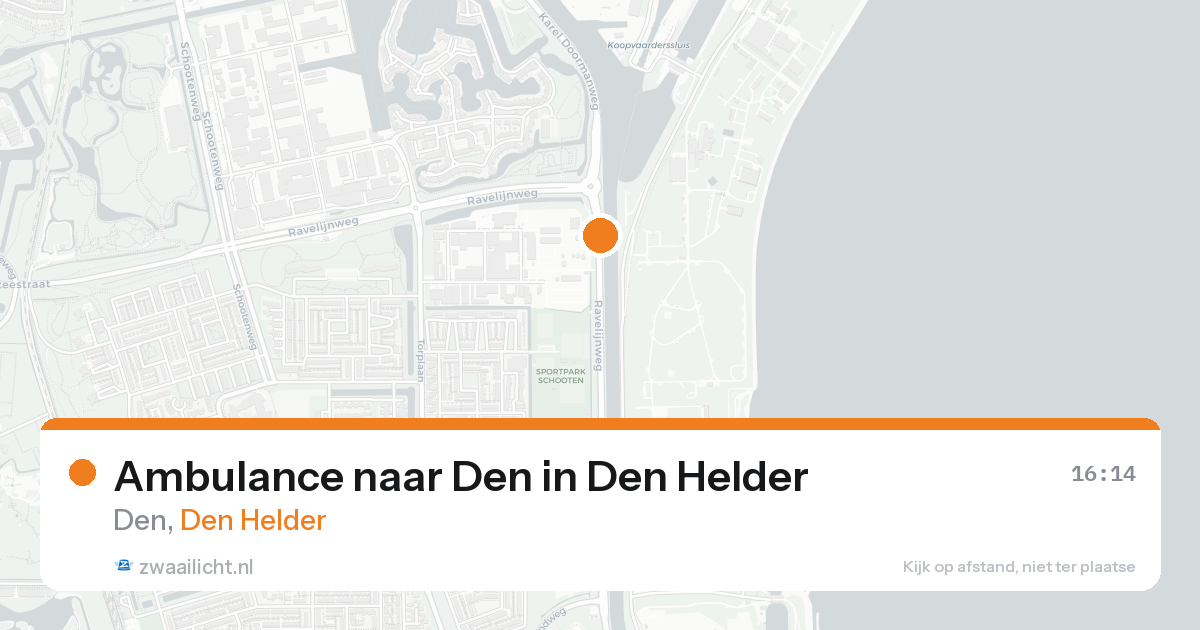 Ambulance naar Den in Den Helder — 23 aug 2026