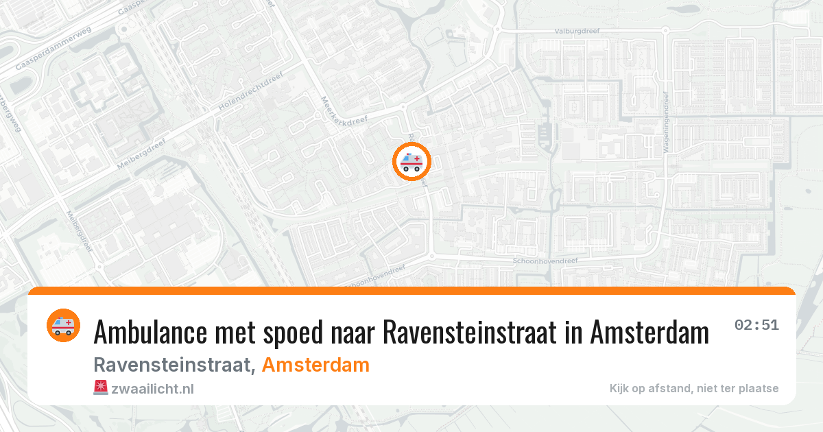Ambulance met spoed naar Ravensteinstraat in Amsterdam — 30 apr 2026