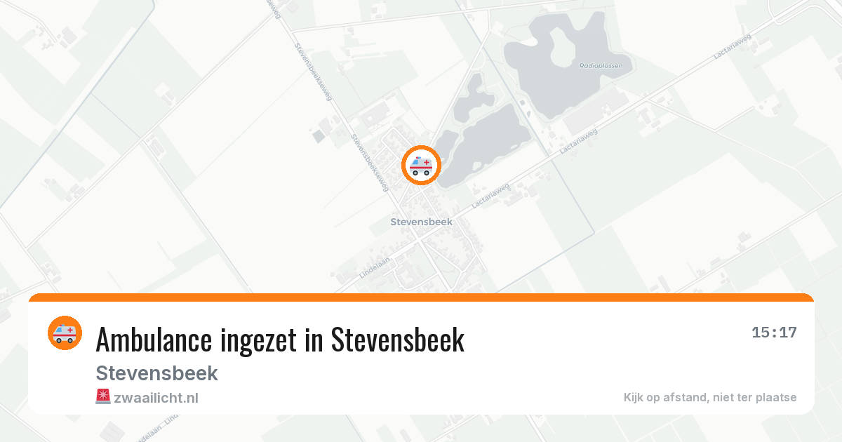 Ambulance ingezet in Stevensbeek — 20 apr 2026