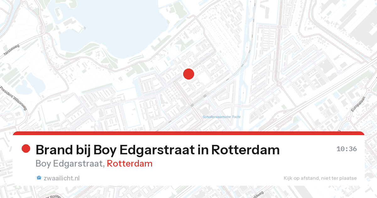 Brand bij Boy Edgarstraat in Rotterdam — 10 mei 2026