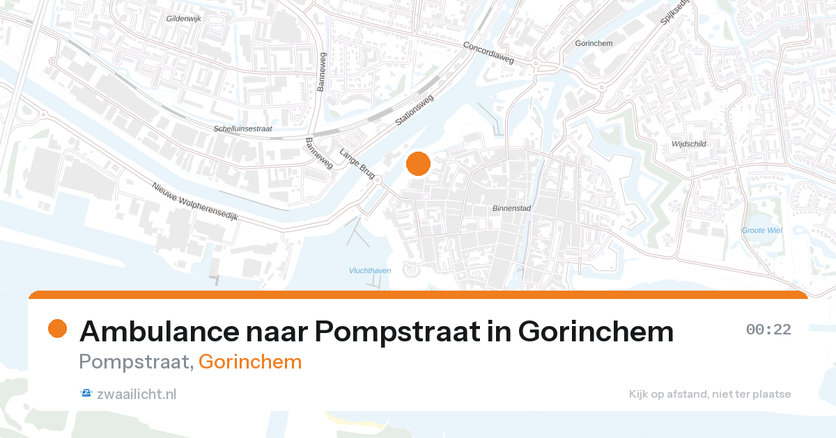 Ambulance naar Pompstraat in Gorinchem — 26 aug 2026