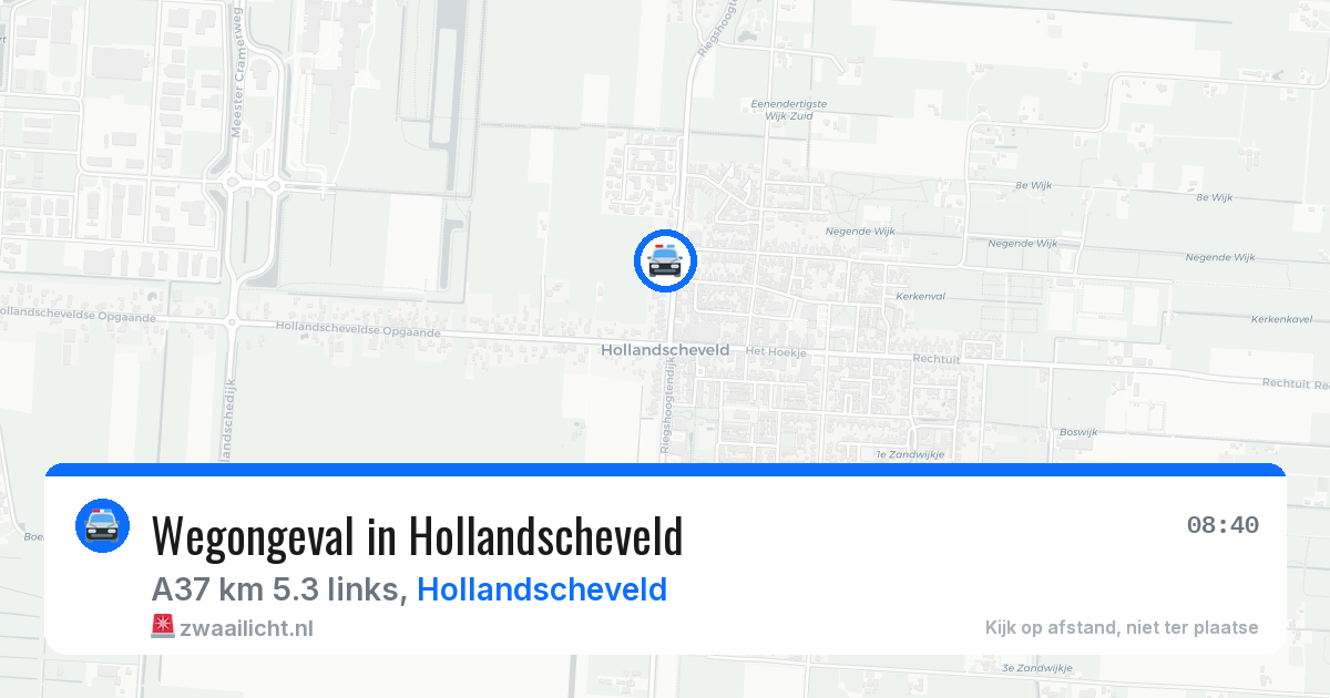 Wegongeval in Hollandscheveld — 18 mrt 2026
