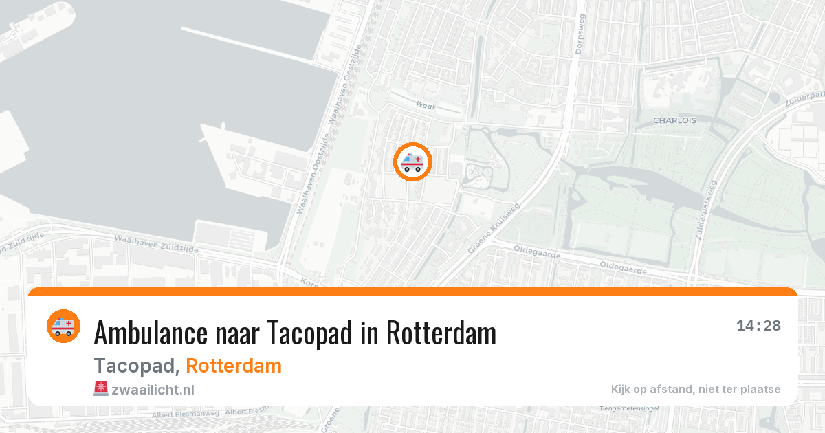 Ambulance naar Tacopad in Rotterdam — 18 jun 2026
