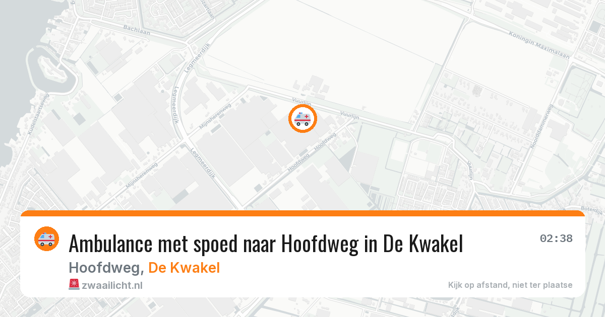 Ambulance met spoed naar Hoofdweg in De Kwakel — 20 mrt 2026