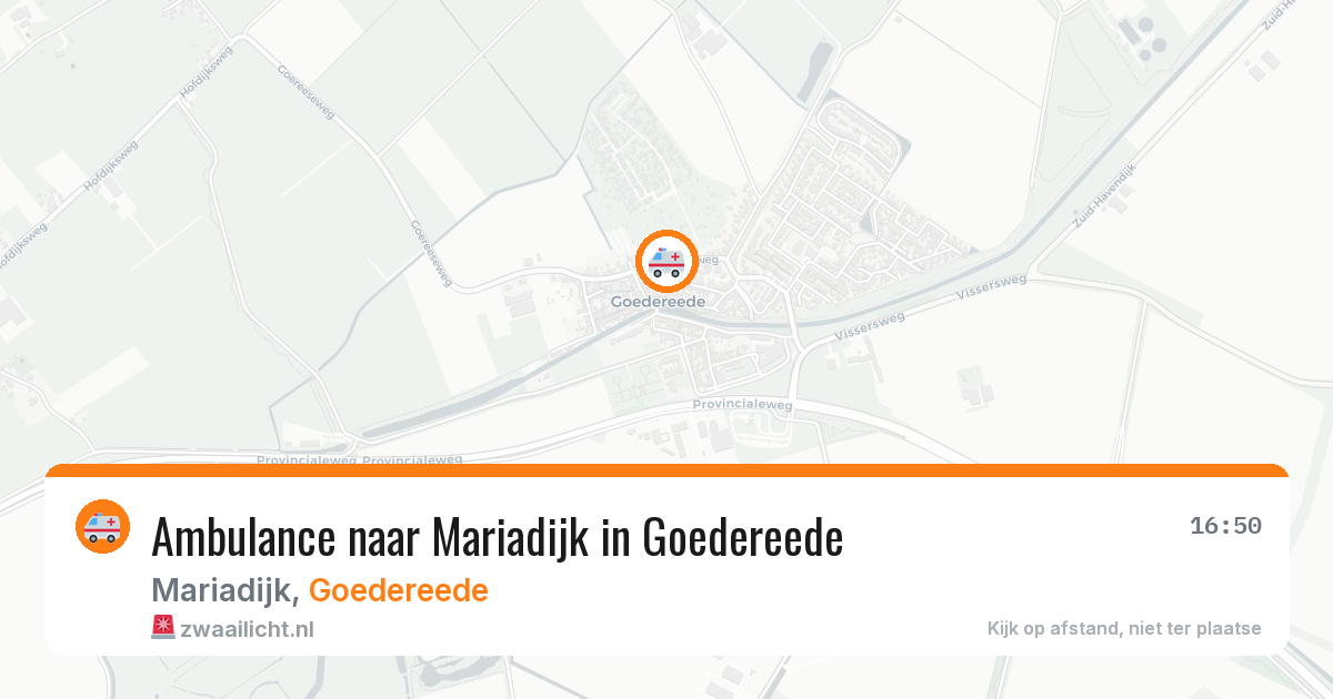 Ambulance naar Mariadijk in Goedereede — 27 jun 2026