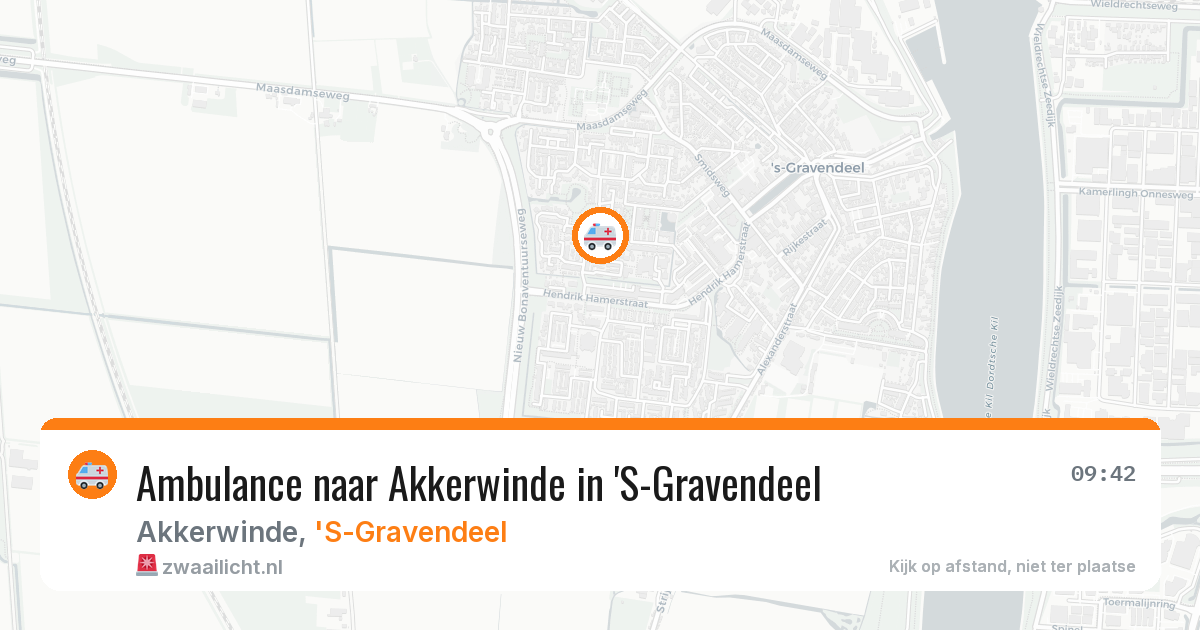 Ambulance naar Akkerwinde in 'S-Gravendeel — 21 jun 2026