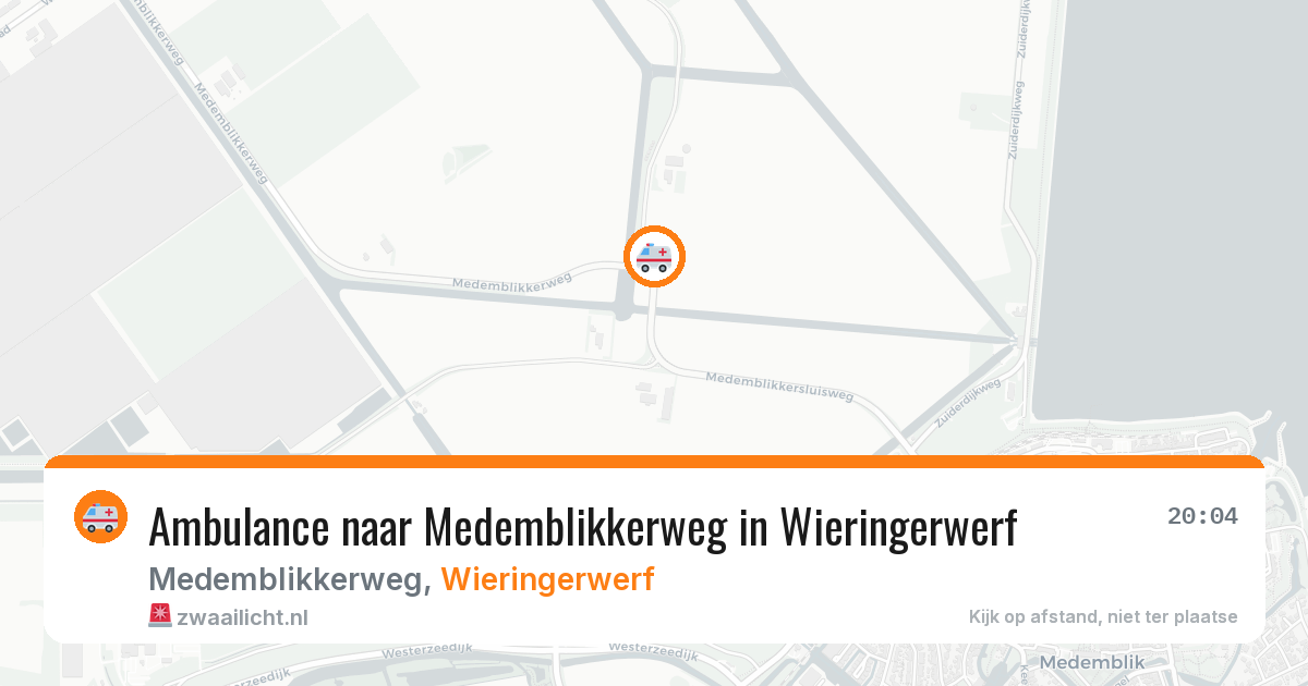 Ambulance naar Medemblikkerweg in Wieringerwerf — 24 mei 2026