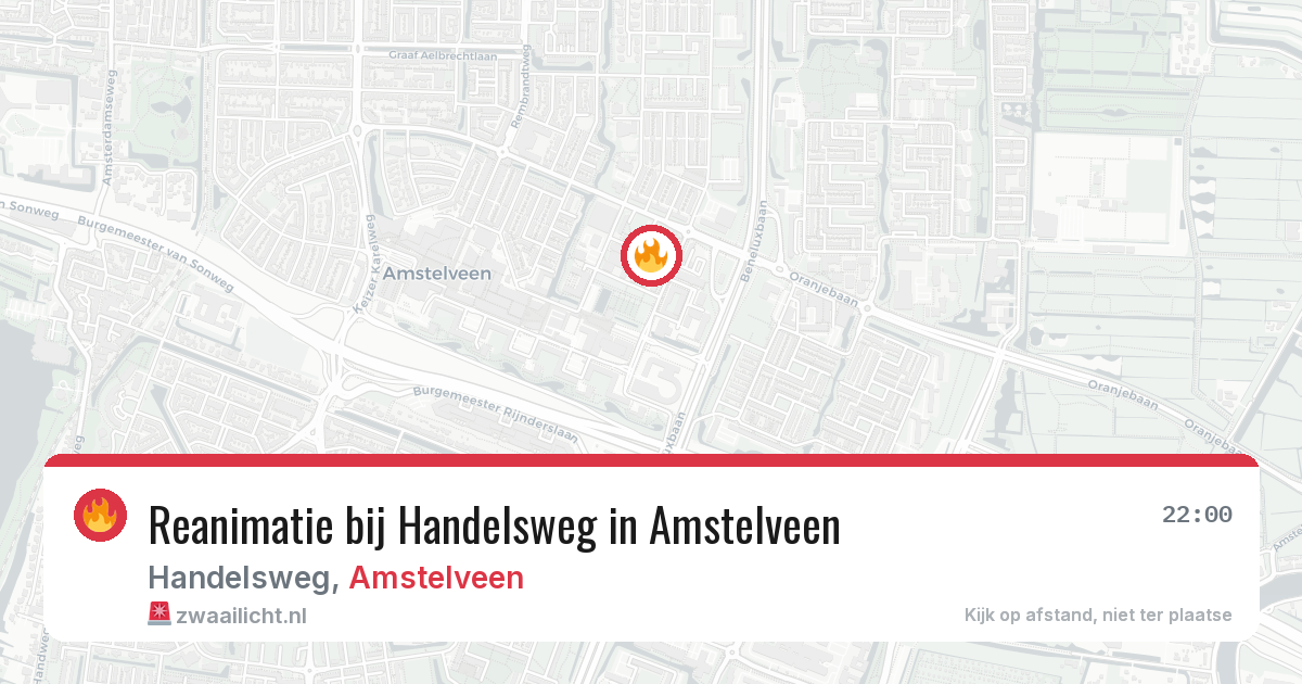 Reanimatie bij Handelsweg in Amstelveen — 1 jul 2026