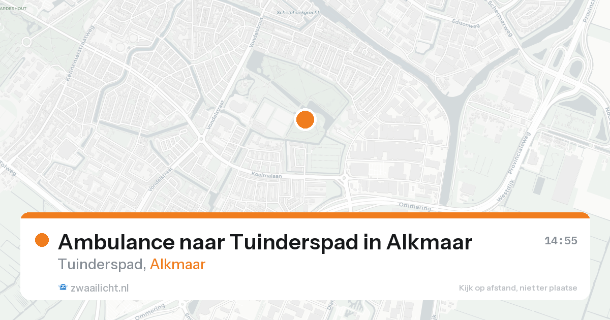 Ambulance naar Tuinderspad in Alkmaar — 20 mei 2026