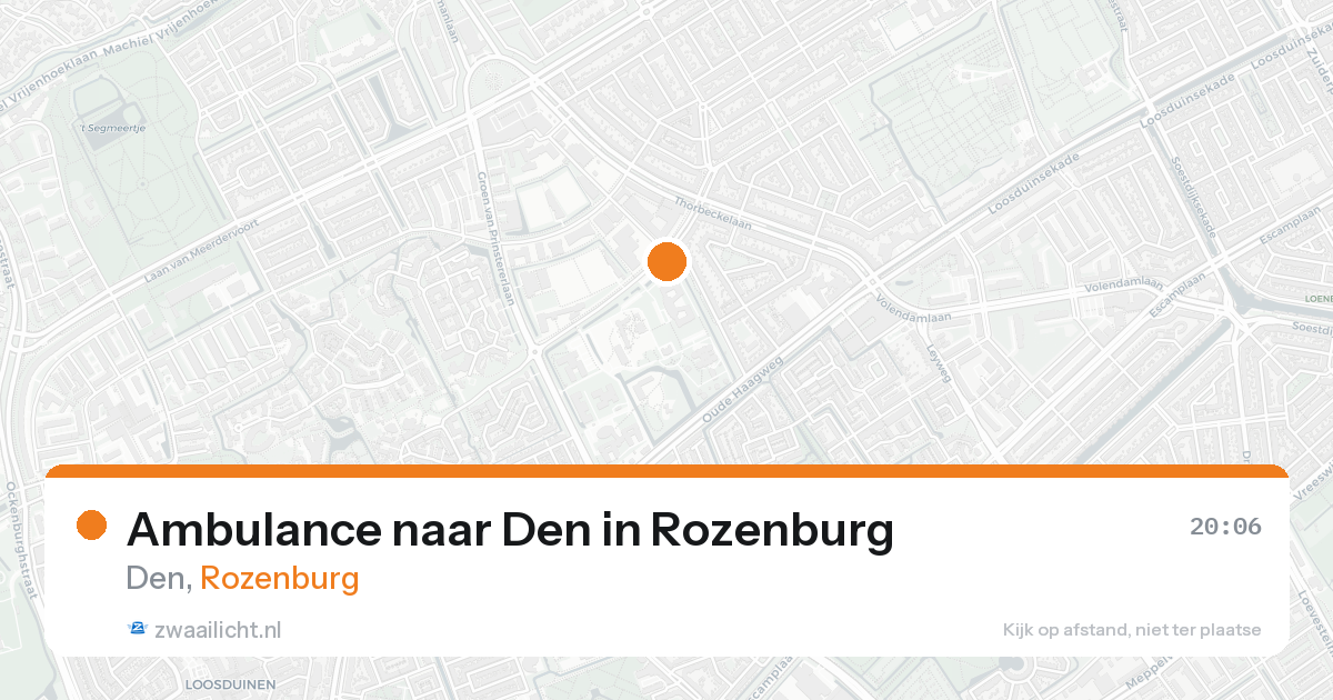 Ambulance naar Den in Rozenburg — 29 mei 2026
