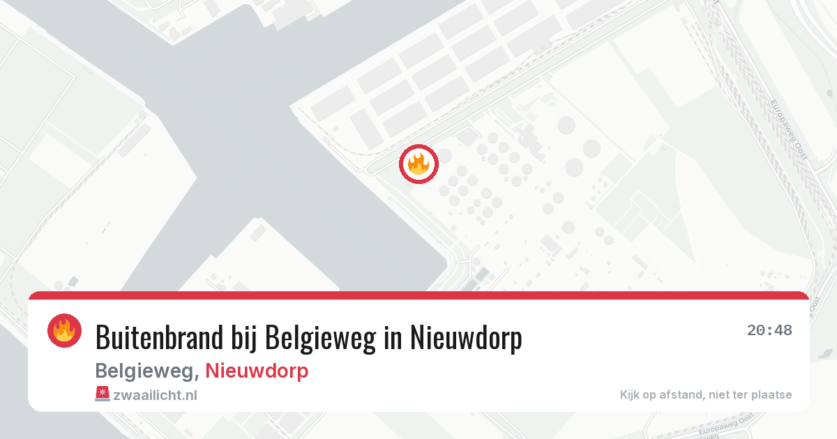 Buitenbrand bij Belgieweg in Nieuwdorp — 30 jun 2026
