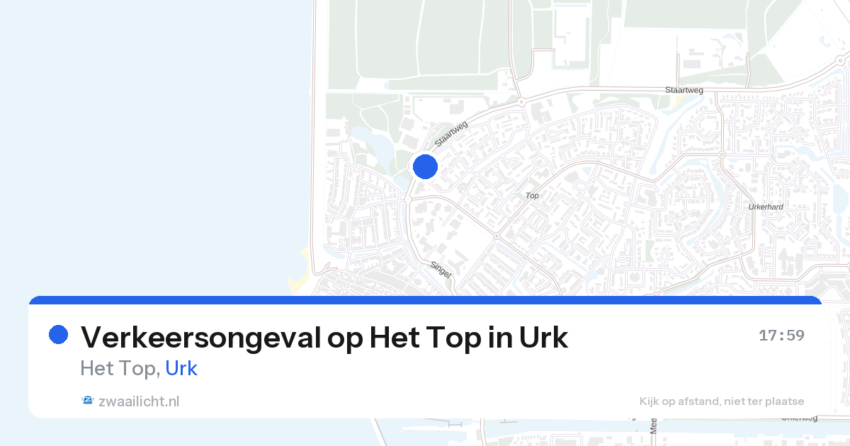 Verkeersongeval op Het Top in Urk — 25 aug 2026