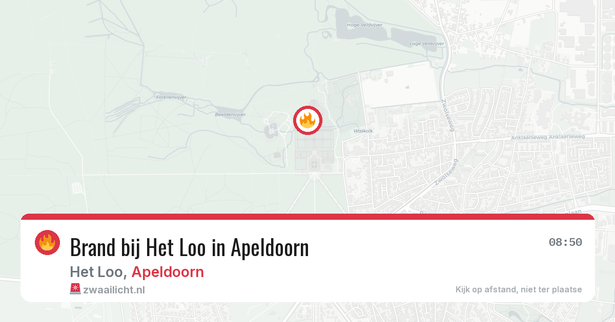 Brand bij Het Loo in Apeldoorn — 11 jun 2026
