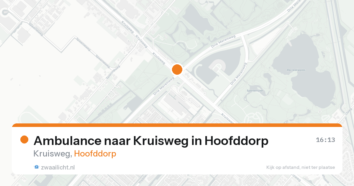 Ambulance naar Kruisweg in Hoofddorp — 19 mei 2026