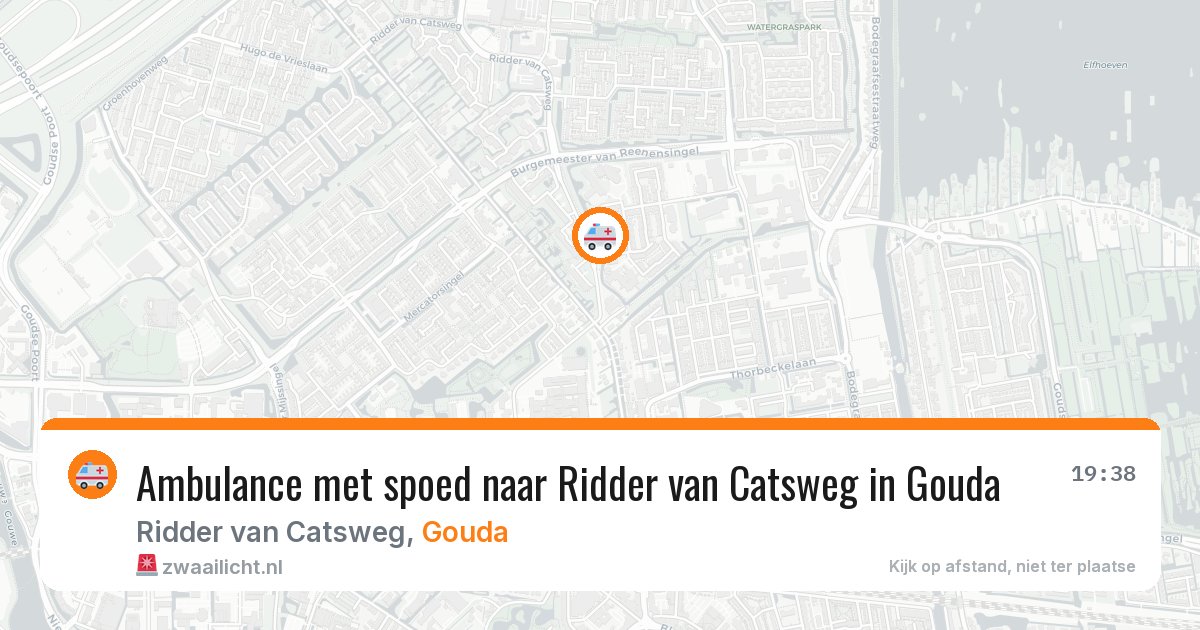 Ambulance met spoed naar Ridder van Catsweg in Gouda — 7 apr 2026