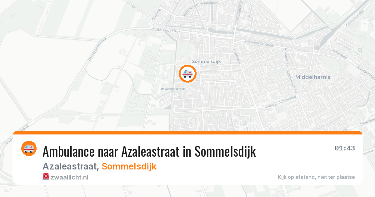 Ambulance naar Azaleastraat in Sommelsdijk — 12 jun 2026