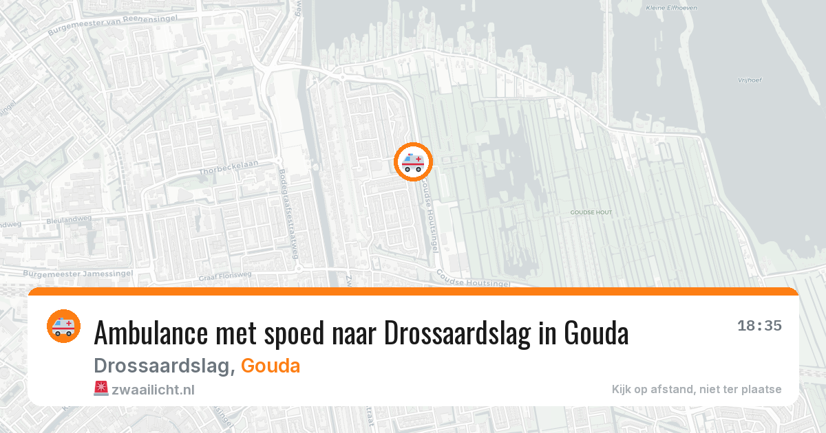 Ambulance met spoed naar Drossaardslag in Gouda — 28 jan 2026