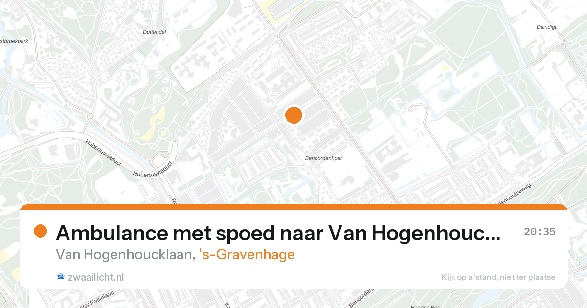 Ambulance met spoed naar Van Hogenhoucklaan in 's-Gravenhage — 31 jan 2026