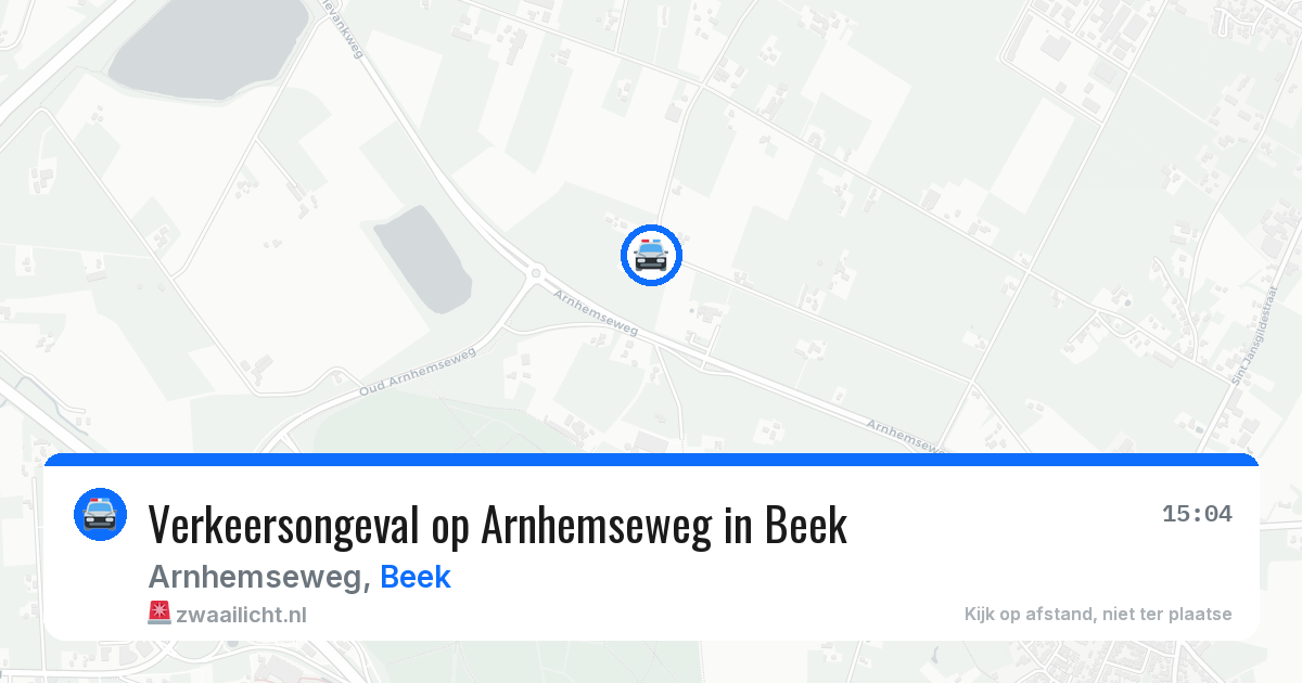 Verkeersongeval op Arnhemseweg in Beek — 22 jun 2026