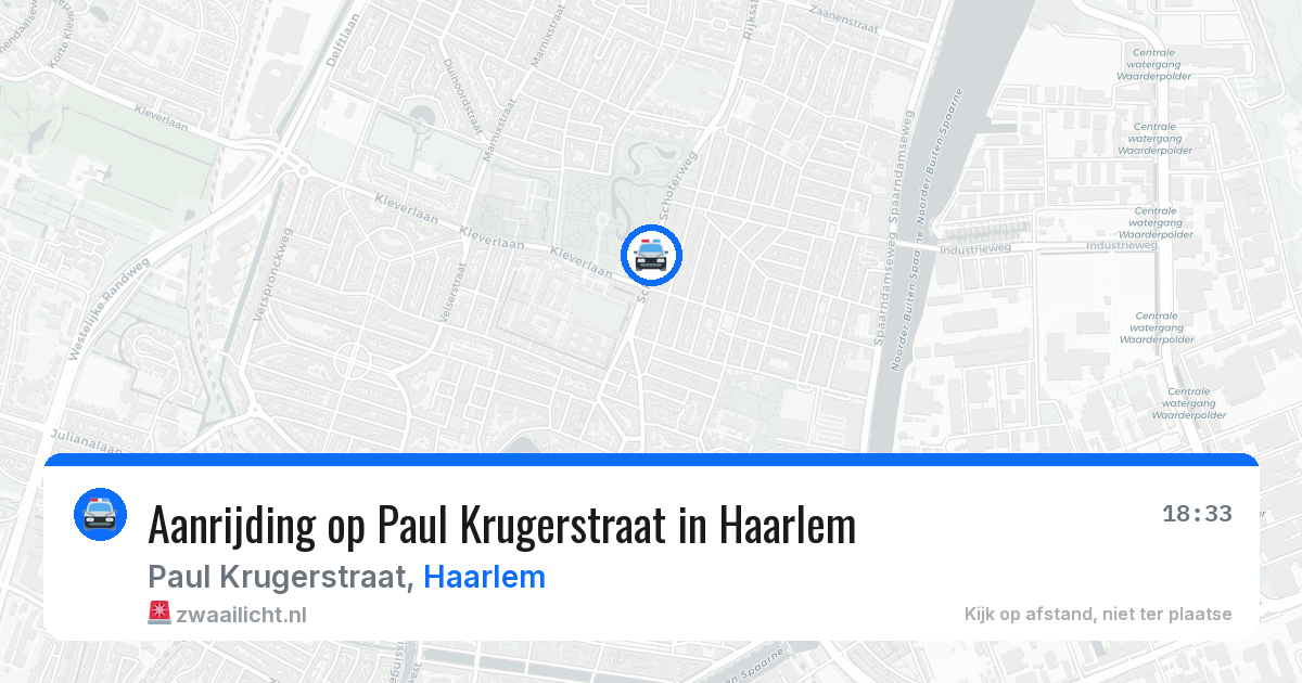 Aanrijding op Paul Krugerstraat in Haarlem — 1 apr 2026