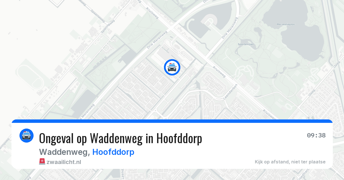 Ongeval op Waddenweg in Hoofddorp — 18 jun 2026