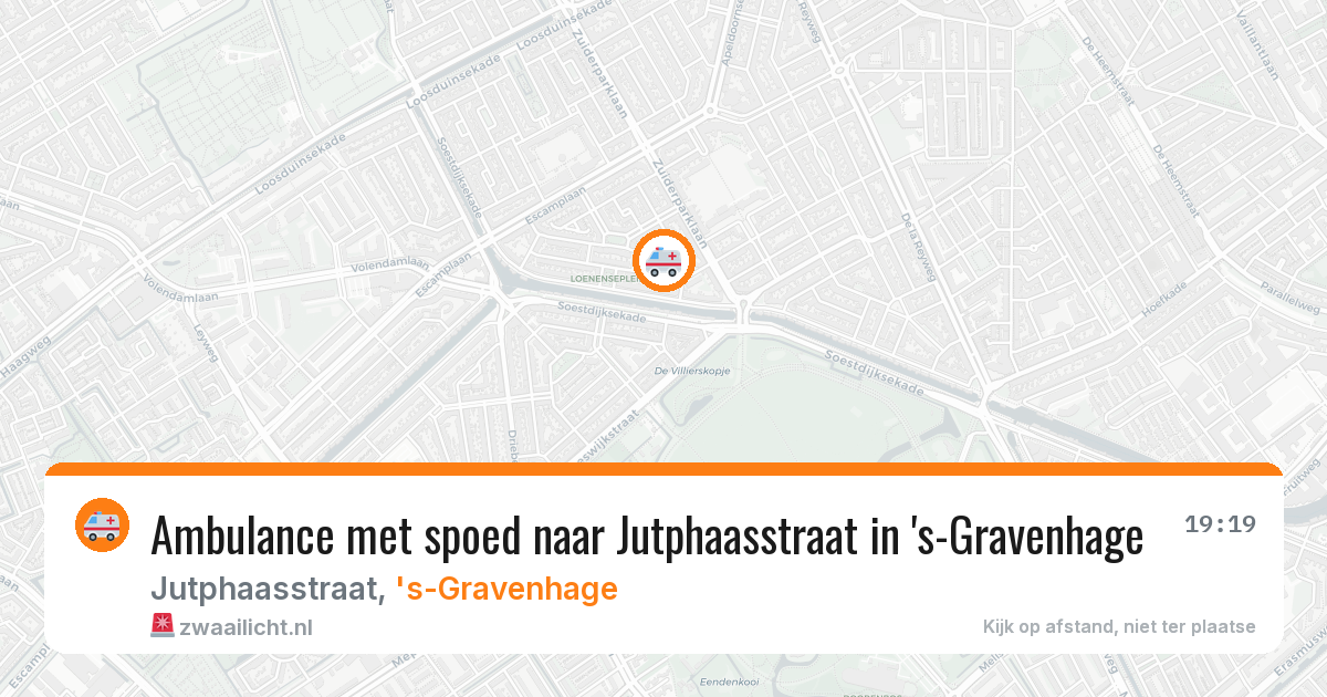 Ambulance met spoed naar Jutphaasstraat in 's-Gravenhage — 17 mei 2026