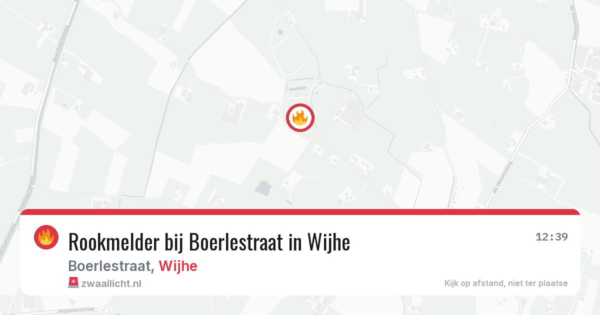 Rookmelder bij Boerlestraat in Wijhe — 28 jun 2026