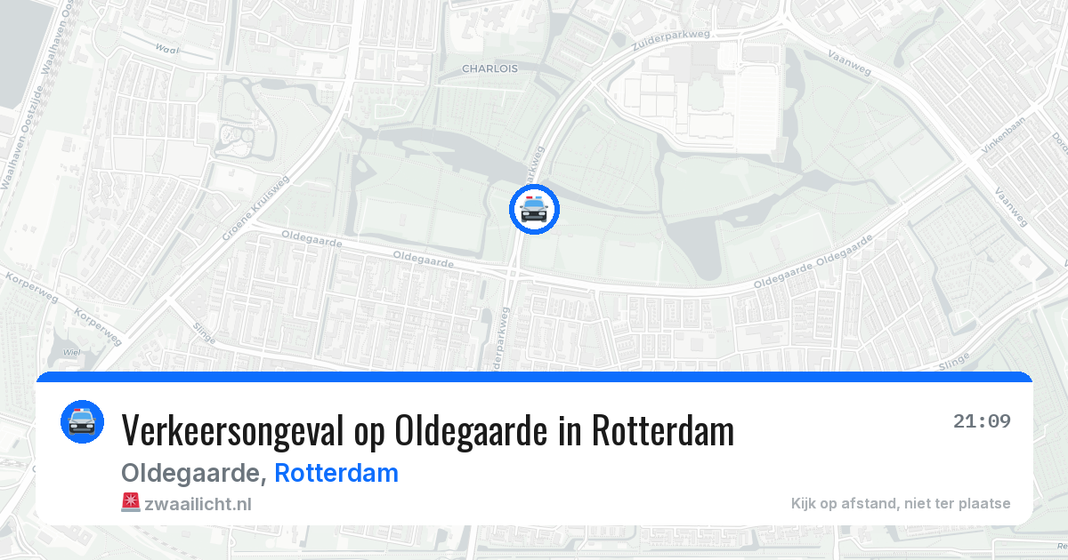 Verkeersongeval op Oldegaarde in Rotterdam — 25 mei 2026
