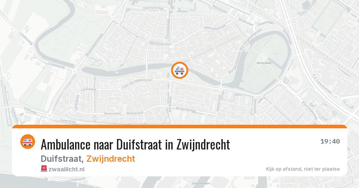 Ambulance naar Duifstraat in Zwijndrecht — 21 jun 2026