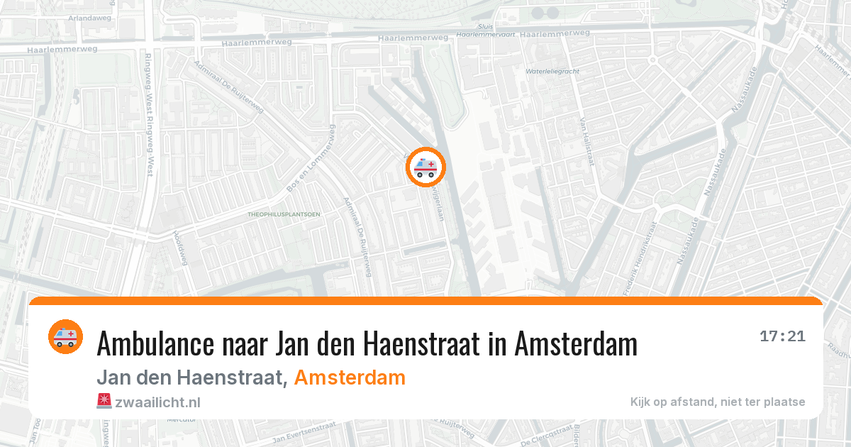 Ambulance naar Jan den Haenstraat in Amsterdam — 9 jun 2026