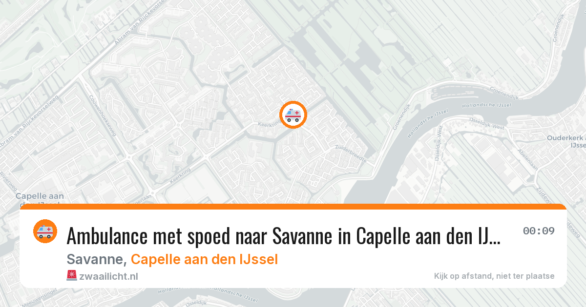 Ambulance met spoed naar Savanne in Capelle aan den IJssel — 17 jun 2026
