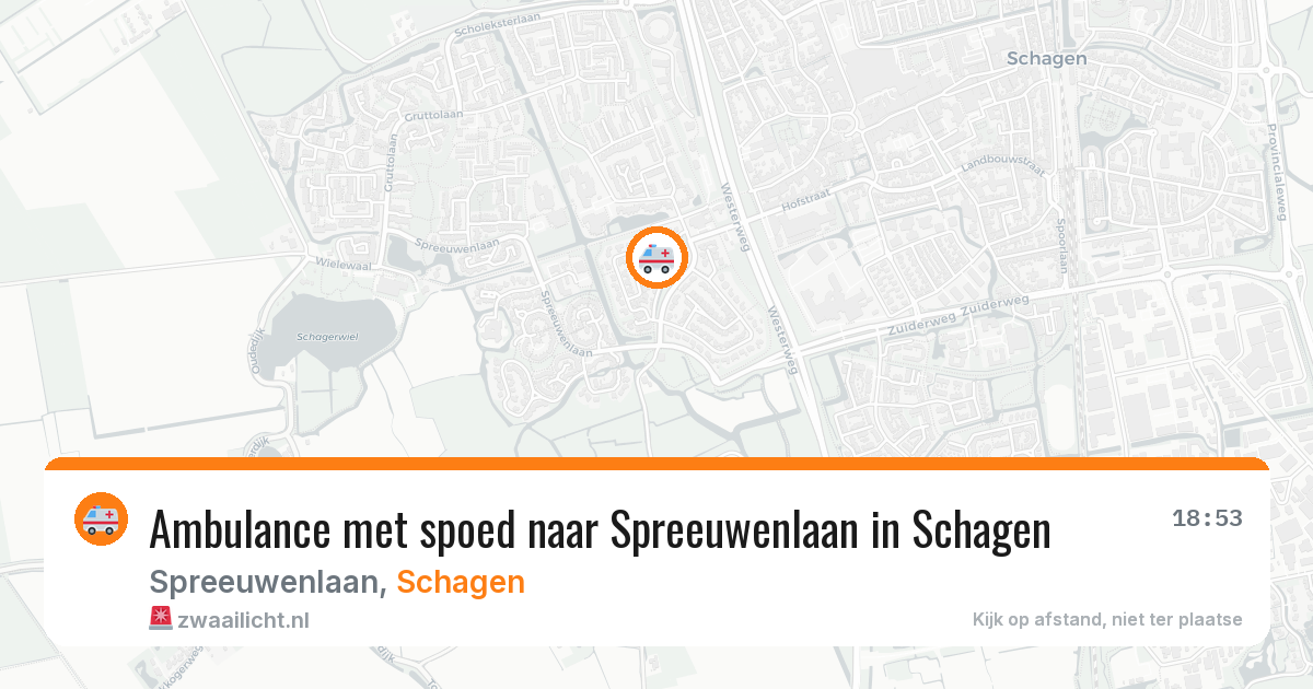 Ambulance met spoed naar Spreeuwenlaan in Schagen — 7 jun 2026