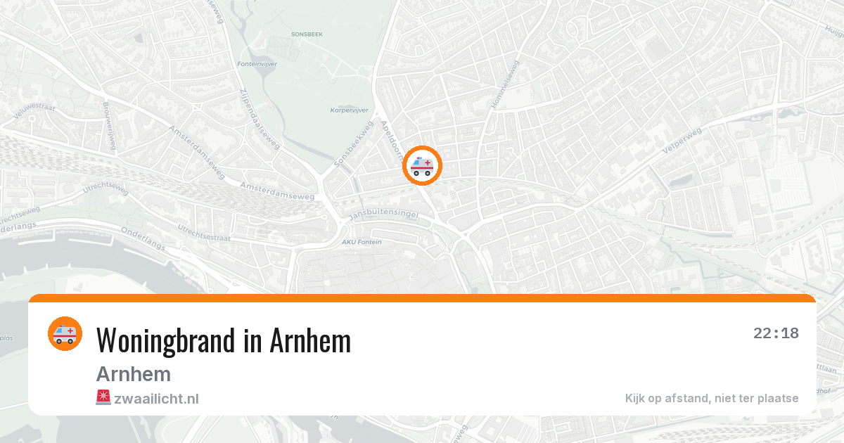 Woningbrand in Arnhem — 20 jul 2026