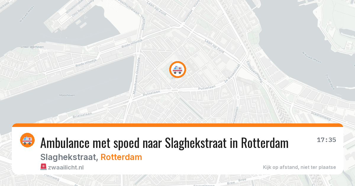 Ambulance met spoed naar Slaghekstraat in Rotterdam — 8 feb 2026