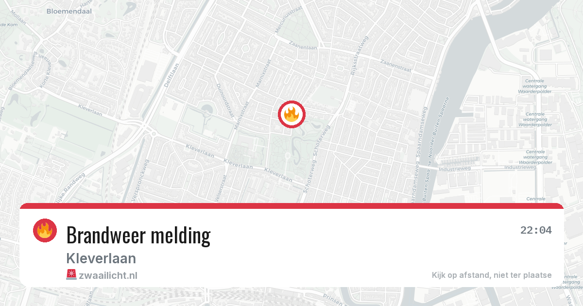 Brandweer melding — 19 jun 2026