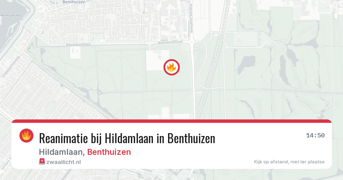 Reanimatie bij Hildamlaan in Benthuizen — 20 jun 2026