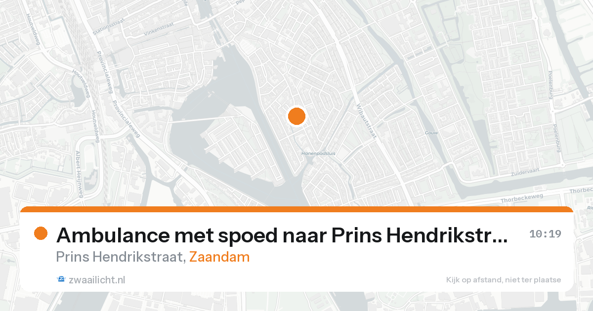 Ambulance met spoed naar Prins Hendrikstraat in Zaandam — 31 jan 2026